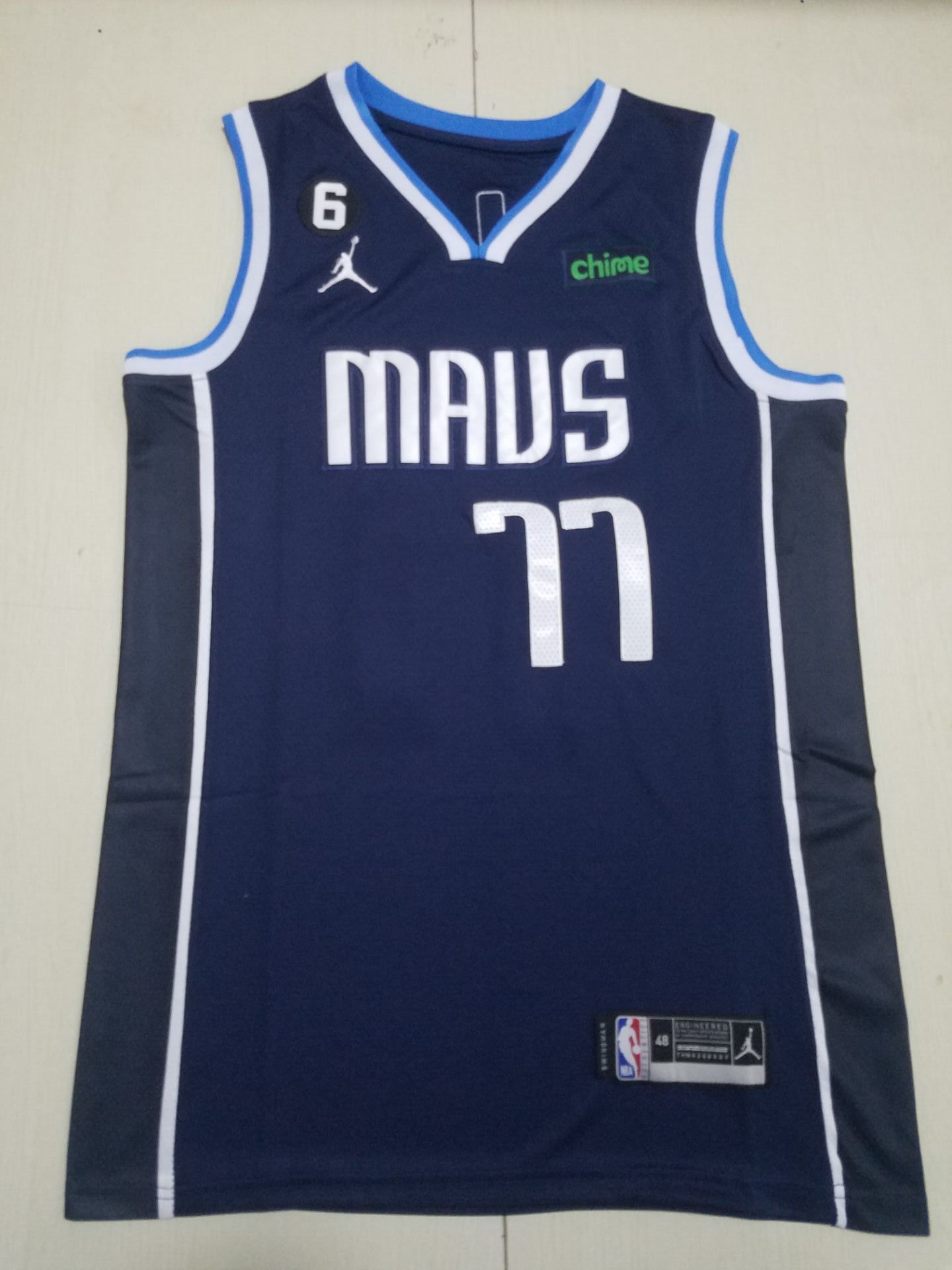 Men Dallas Mavericks 77 Luka Doncic Blue 2022 NBA Jersey